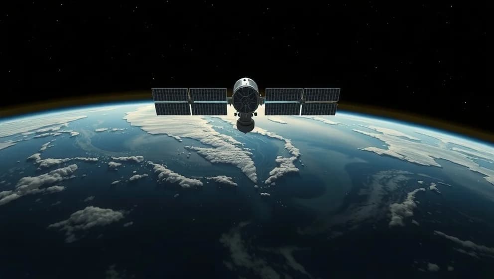 Satellit på himlen och vad den gör för oss