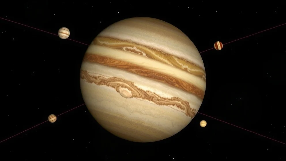 Vad snurrar runt Jupiter